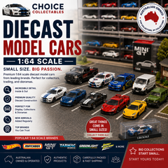 a collection of 1:64 diecast scale model cars 