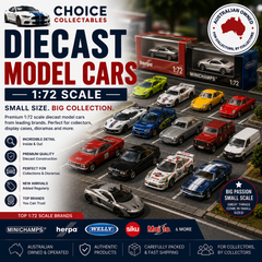 a collection of 1:72 Diecast model cars