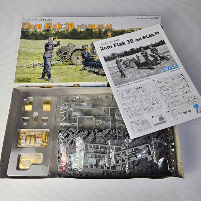 Dragon 1:35 2cm Flak 38 mit Sd.Ah.51 Model Kit 6288