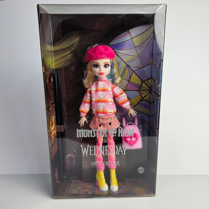 Mattel Monster High x Wednesday Enid Sinclair Doll Front View Boxed