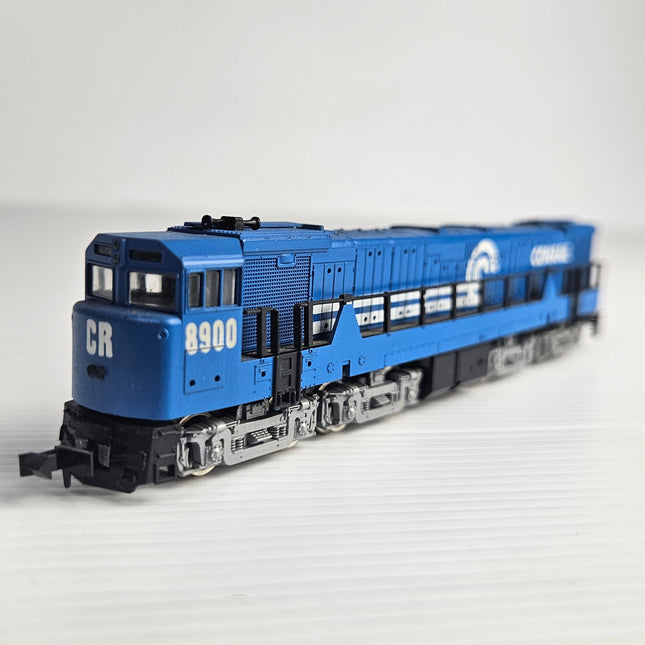 KATO N Scale Conrail C30-7 diesel locomotive No. 8900 in blue Conrail livery made in Japan for model railway layouts and collectors.