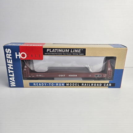 Original Walthers Platinum Line HO scale box displaying the CSXT 408299 SIECO pulpwood car