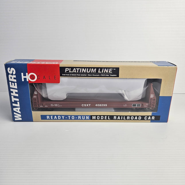 Original Walthers Platinum Line HO scale box displaying the CSXT 408299 SIECO pulpwood car