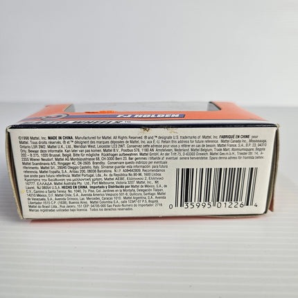 Matchbox No. 21 FJ Holden Panel Van box underside with product code and barcode