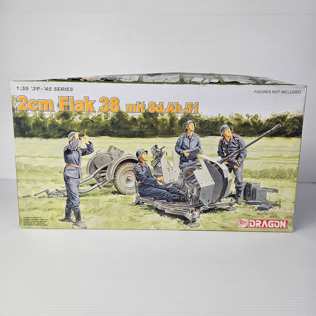 Dragon 1:35 2cm Flak 38 mit Sd.Ah.51 kit 6288 front box artwork