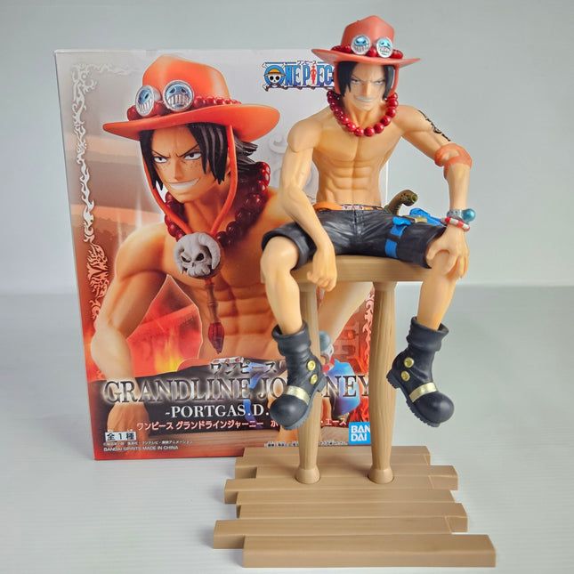 Banpresto One Piece Grandline Journey Portgas D. Ace anime figure with original retail box by Bandai Spirits.