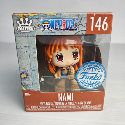 Funko Minis One Piece Nami #146 Special Edition vinyl figure new in original display box with Special Edition sticker.