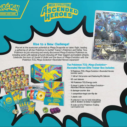 Pokémon TCG Mega Evolution Ascended Heroes Elite Trainer Box ETB Back