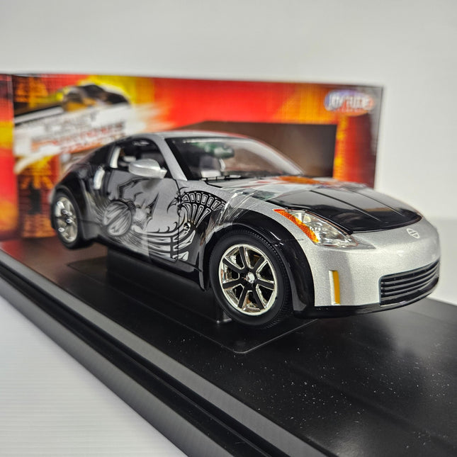 JoyRide RC2 1:18 The Fast and the Furious Tokyo Drift 2003 Nissan 350Z diecast model with original box and display base