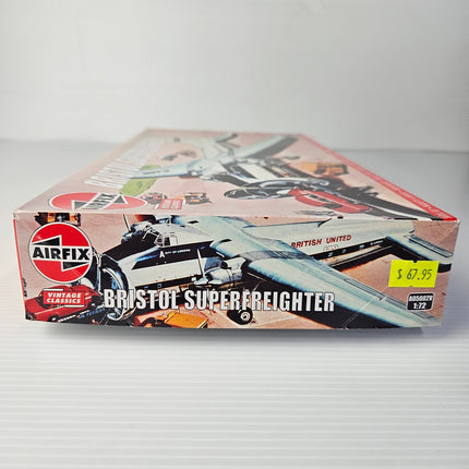 Airfix Bristol Superfreighter 1:72 model kit box end with retail price sticker
