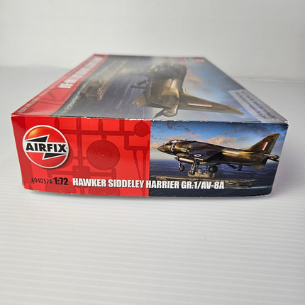 Airfix A04057A 1:72 Hawker Siddeley Harrier model kit box end
