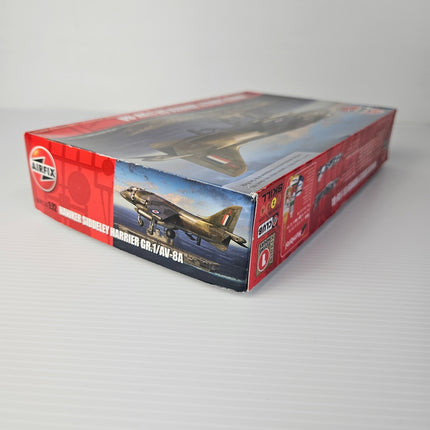 Angled view of Airfix Hawker Siddeley Harrier GR.1 AV-8A model kit box