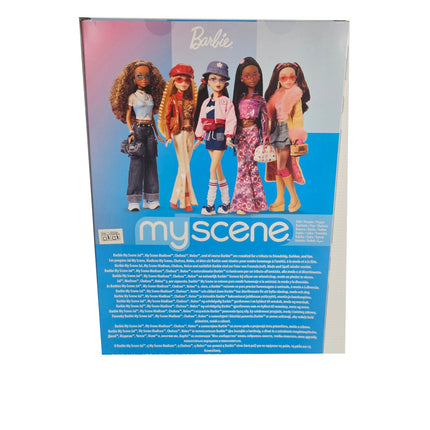 Back of Barbie Signature My Scene Nolee JBH79 box showing the My Scene collector doll collection