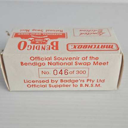 Original Bendigo National Swap Meet Matchbox box numbered 046 of 300