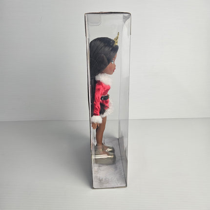 Left-side view of the Bratz Very Merry Sasha box and doll.