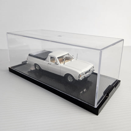 Caldecott Ford Falcon XY 500 Ute white diecast model with clear display case