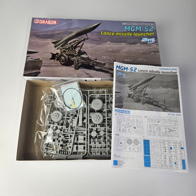 Dragon kit 3600 MGM-52 Lance missile launcher parts decals and instructions