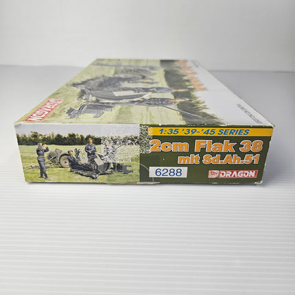 Dragon 6288 2cm Flak 38 mit Sd.Ah.51 model kit box end