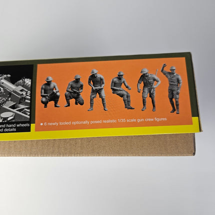 Six British artillery crew figures included with Dragon kit 6675