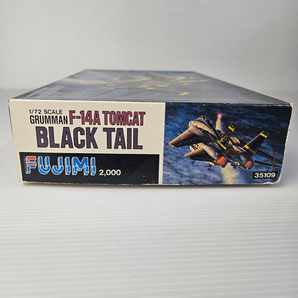 Fujimi Grumman F-14A Tomcat Black Tail 35109 box end panel