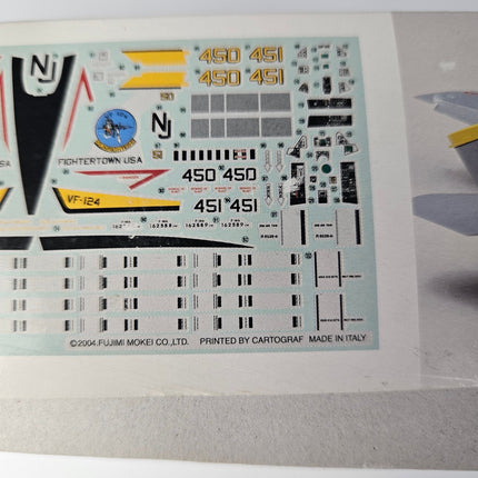 Cartograf decal sheet for Fujimi F-14A Tomcat Special Marking model kit