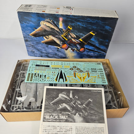 Fujimi F-14A Tomcat sprues with decals and instruction sheet