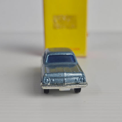 Front view of the metallic blue Fun Ho Holden HR Sedan diecast model