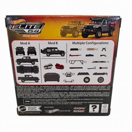 Hot Wheels Elite 64 Mod Shop ’24 Jeep Gladiator interchangeable accessories and configurations