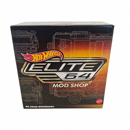 Side of Hot Wheels Elite 64 Mod Shop ’24 Jeep Gladiator packaging