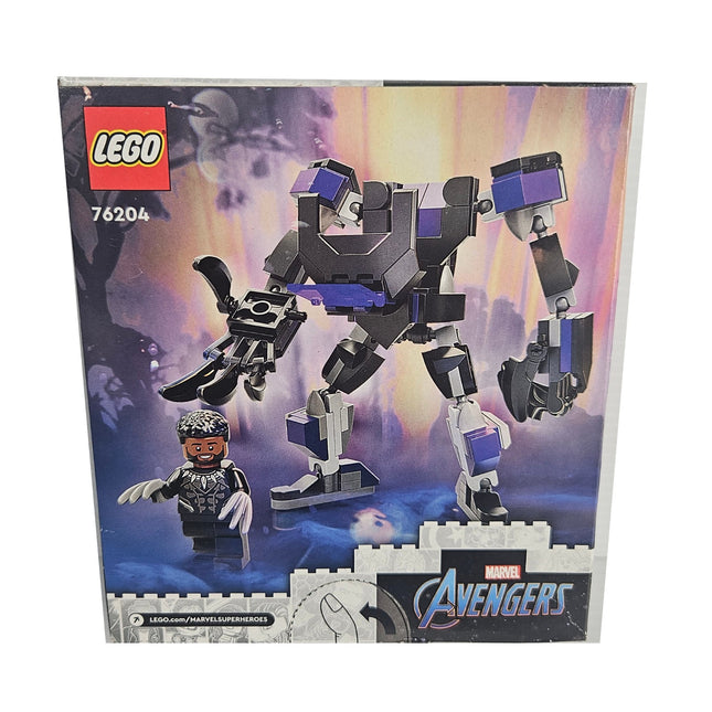 LEGO Marvel Avengers Black Panther Mech Armor 76204 building set in original box front view