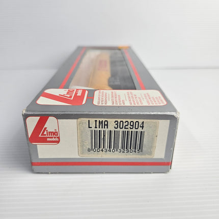 Original Lima box end label showing catalogue number 302904 and barcode.