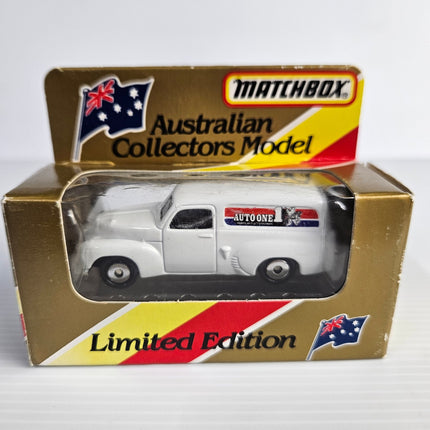 Matchbox 1955 FJ Holden Panel Van Auto One YHN01/SA in original collector box