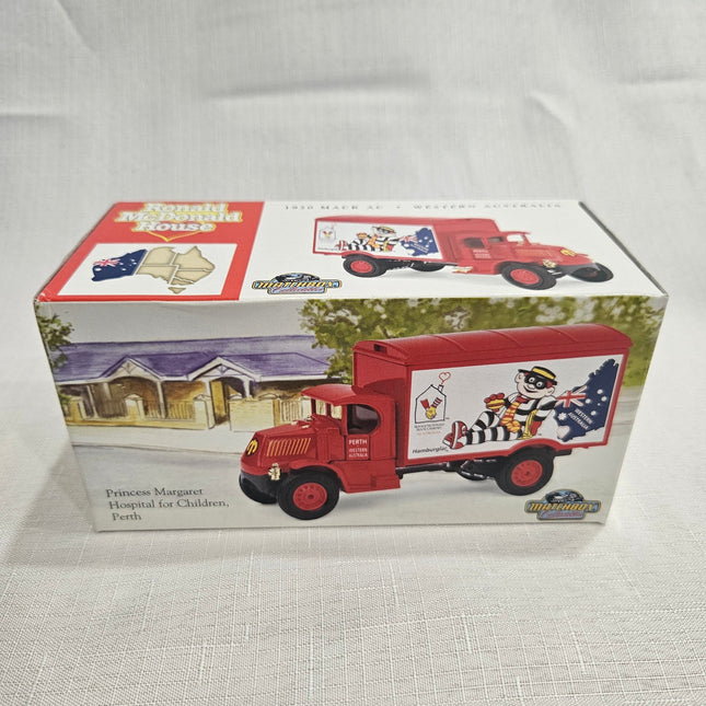 Original Matchbox Collectibles YCH06 box for the 1920 Mack AC Ronald McDonald House Perth truck