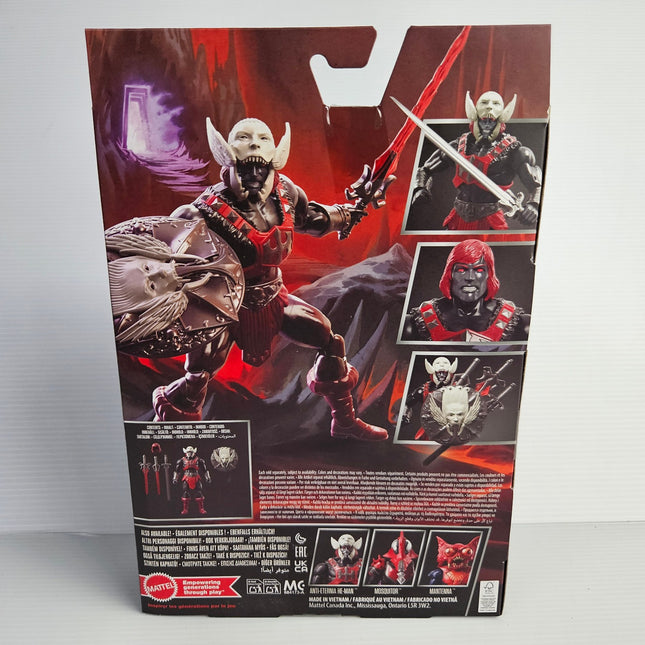 Rear packaging of Mattel Masterverse New Eternia Anti-Eternia He-Man figure