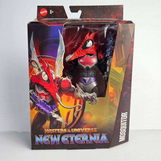 Front of boxed Mattel Masterverse New Eternia Mosquitor action figure