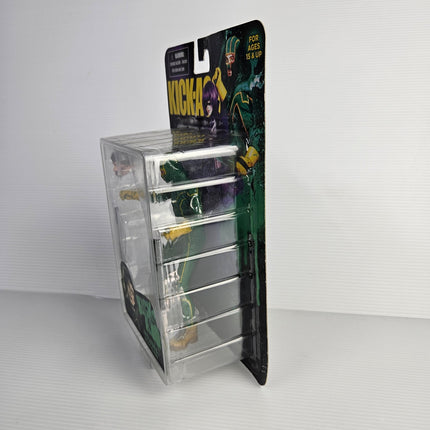 Side view of the Mezco Kick-Ass action figure blister-card packaging