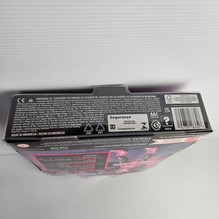 Monster High Draculaura HRP64 package underside showing barcode and Made in Indonesia marking