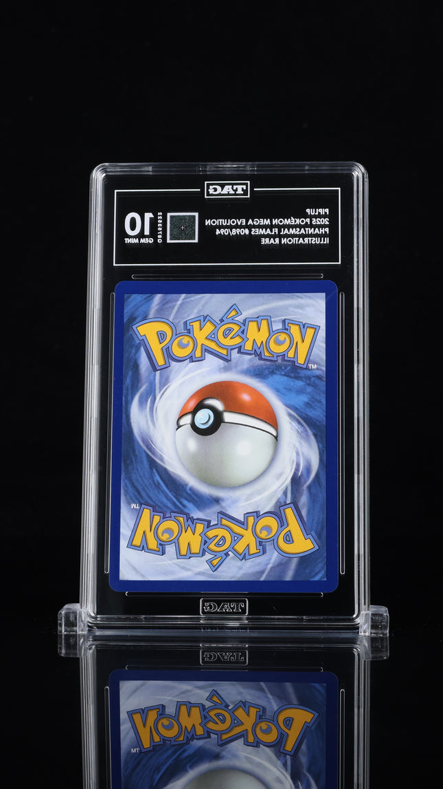 TAG slab back view for Pokémon Piplup 098/094 Phantasmal Flames certificate Q8753522