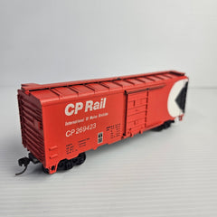 rounds house box car CP RAIL CP 269423 third quarter view side view 