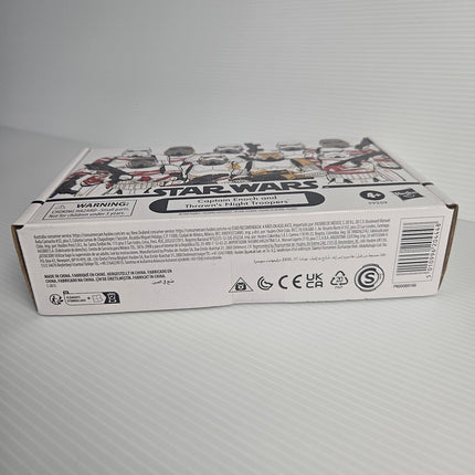 Bottom of Star Wars Vintage Collection F9259 box showing barcode and manufacturing information