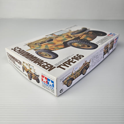 Angled view of Tamiya 35224 Schwimmwagen original box