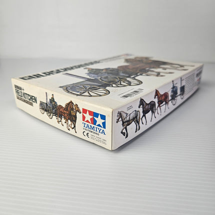 Opposite angle showing age-related wear on Tamiya 35103 box