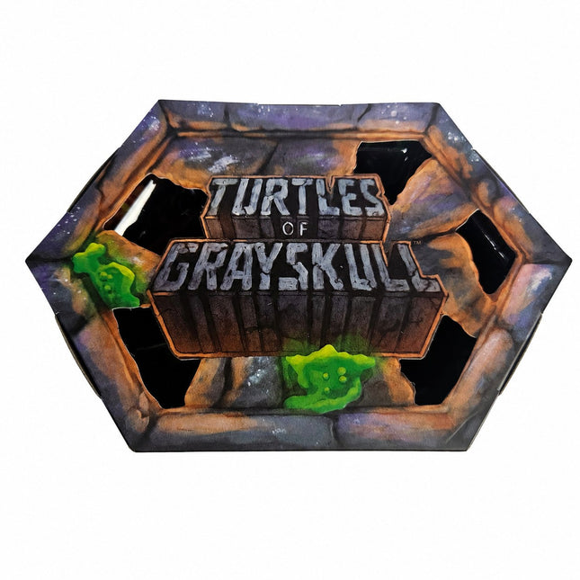 Top of Mattel Creations Turtles of Grayskull Skele-Shredder JFW90 collector packaging