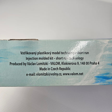 Valom 72072 model kit packaging marked made in Czech Republic