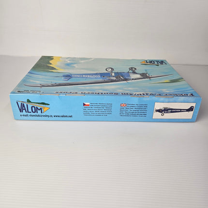 Valom Southern Cross model kit side panel with VH-USU aircraft profile