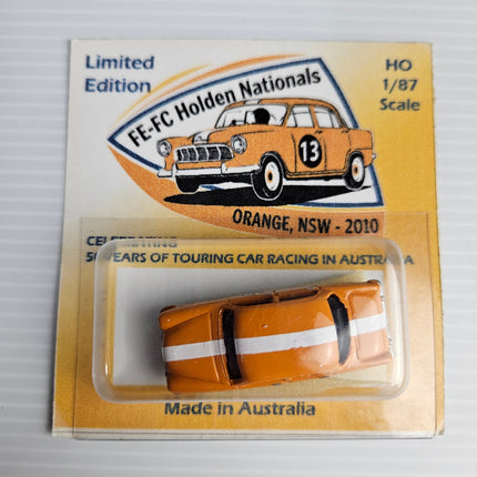 Weico Models FE Holden Race Car No. 13 in orange, 1:87 HO scale, limited edition 249 of 250