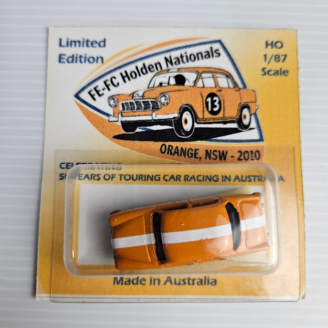 Weico Models FE Holden Race Car No. 13 in orange, 1:87 HO scale, limited edition 249 of 250