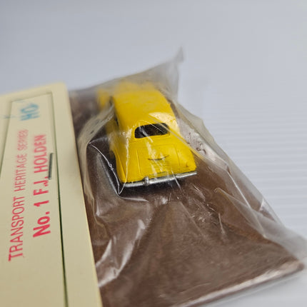 Weico Models Transport Heritage Series No. 1 F.J. Holden yellow model in original card packaging