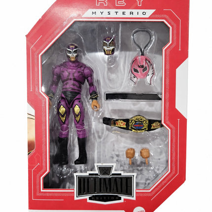 Front of WWE Legends Ultimate Edition Rey Mysterio Halloween Havoc 1997 action figure JHL64