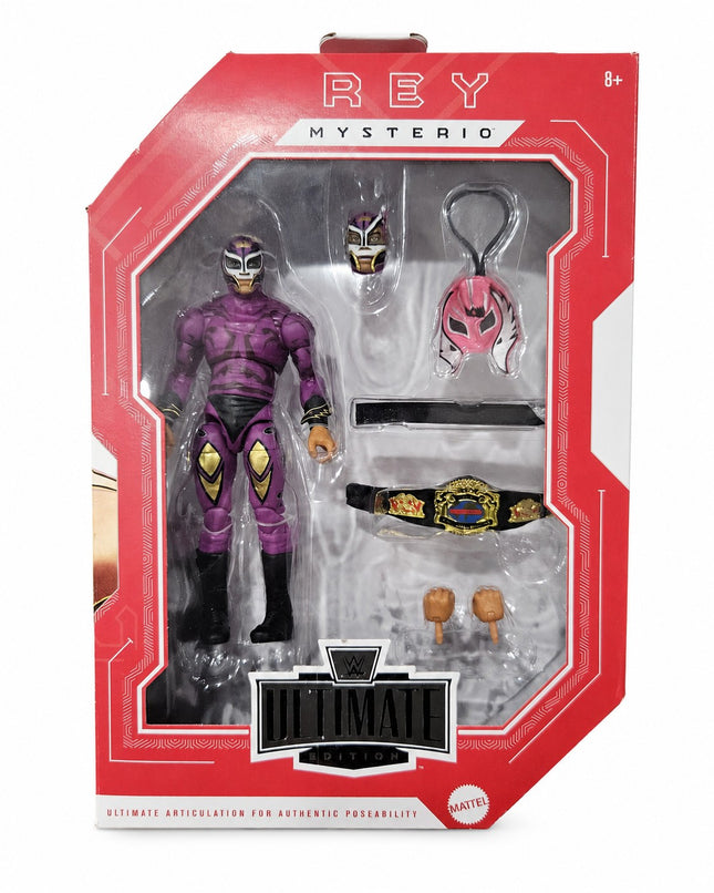 Front of WWE Legends Ultimate Edition Rey Mysterio Halloween Havoc 1997 action figure JHL64